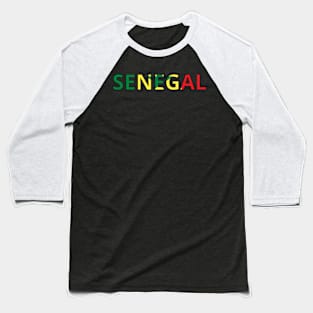 Drapeau Sénégal Baseball T-Shirt